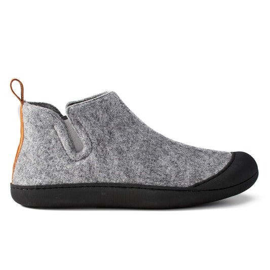 Grey Wool Slipper Boot